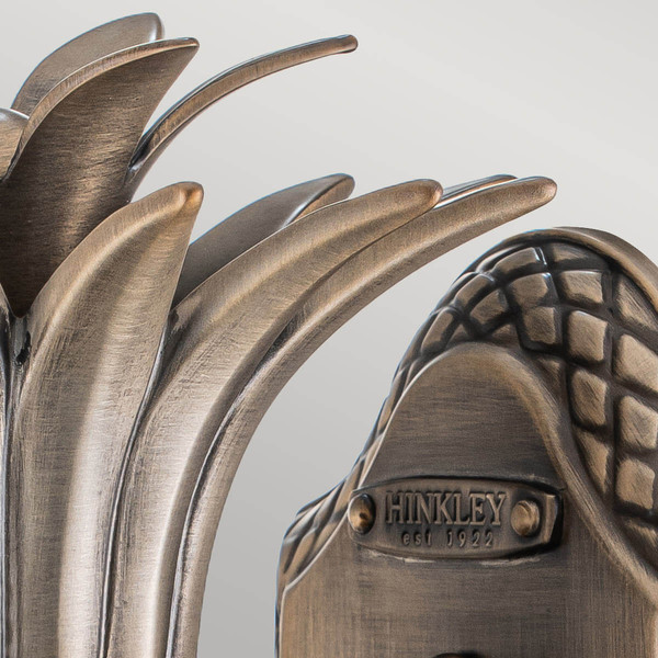 Elstead Plantation S Ananas Außenwandleuchte E27 Brünierte Bronze IP44