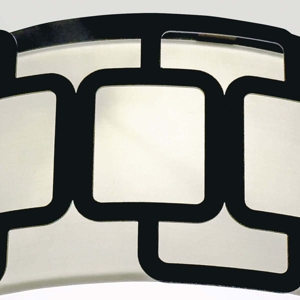 Elstead Sabina Deckenleuchte 3-flammig E27 Schwarz Stahl Stoffschirm Ø38cm Made in UK