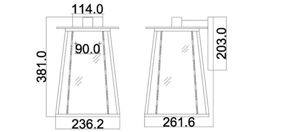 Elstead Walker Außen-Wandleuchte E14 2-fach Buckeye Bronze IP44