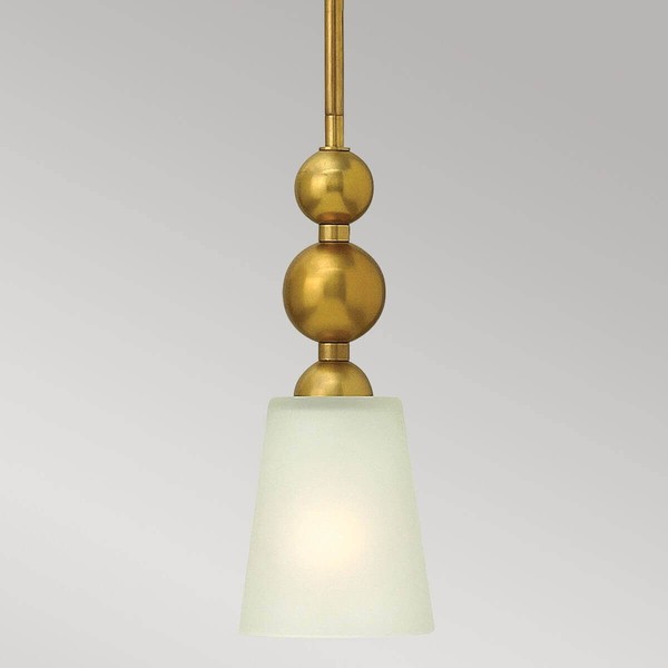 Elstead Zelda Hängeleuchte E27 Vintage-Messing