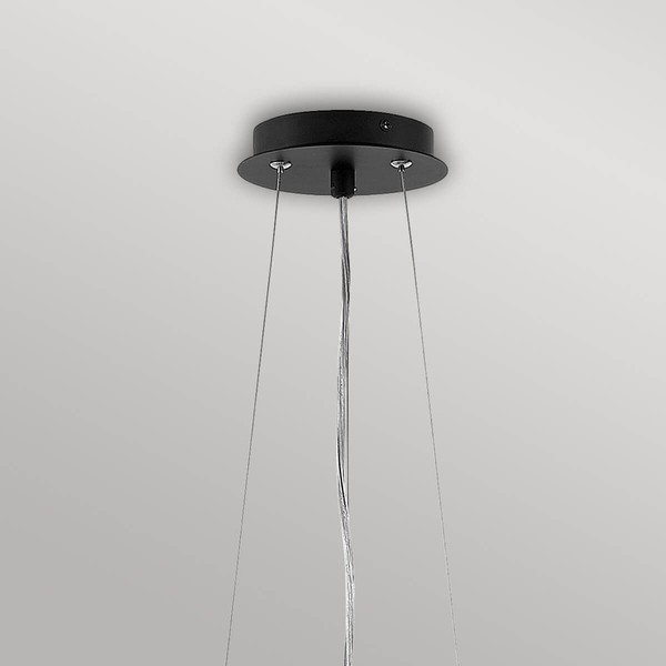 Elstead Zuma Hängeleuchte E27 6-fach 36cm Satinschwarz, Gold