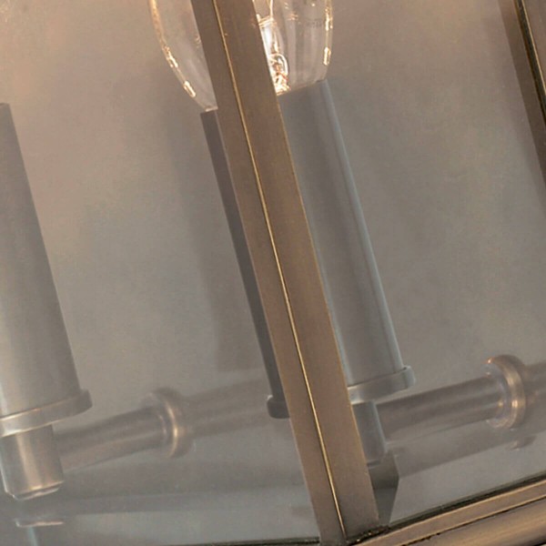 Elstead Holborn Außen-Wandleuchte E14 2-fach Dunkle Bronze IP44