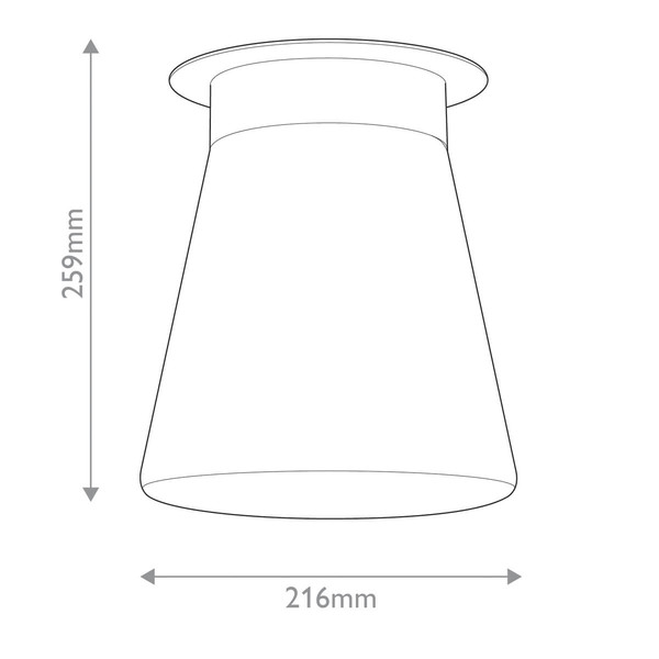 Elstead Albers Deckenleuchte E27 Schwarz Opalglas