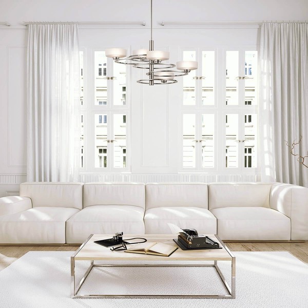 Elstead Aleeka LED Kronleuchter G9 4-fach Klassisches Zinn