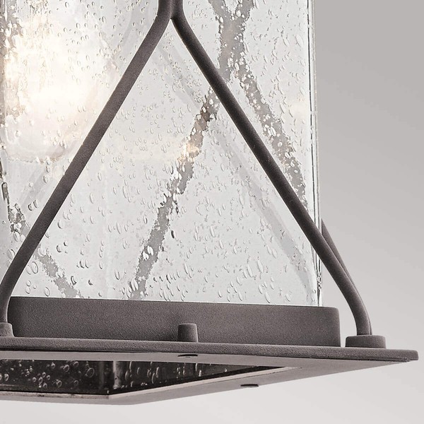 Elstead Argyle Außen-Wandleuchte E27 32cm Verwittertes Zink IP44