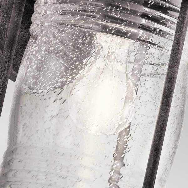 Elstead Ashland Bay Außen-Wandleuchte E27 35cm Verwittertes Zink IP44