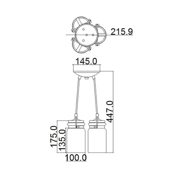 Elstead Brinley Hängeleuchte E27 3-fach Ältere Bronze