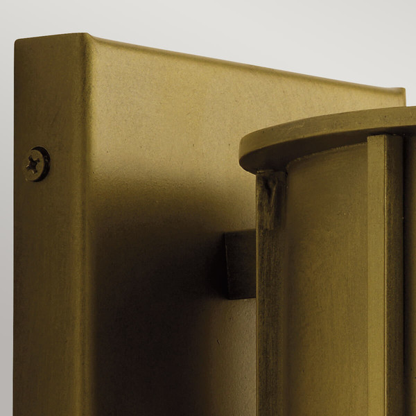 Elstead Camillo Außenwandleuchte E27 Lackiertes Naturmessing IP44