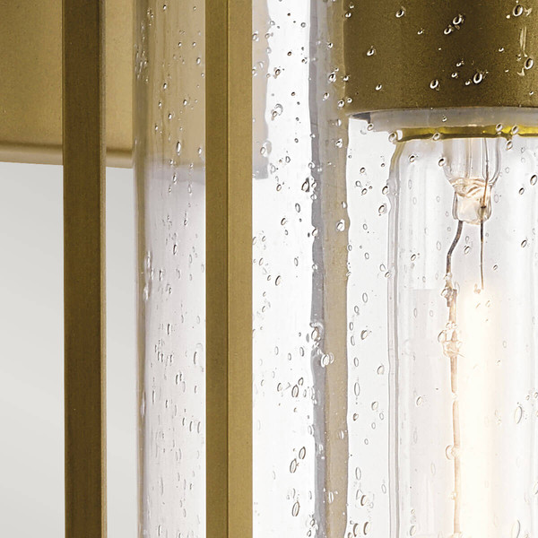 Elstead Camillo Außenwandleuchte E27 Lackiertes Naturmessing IP44