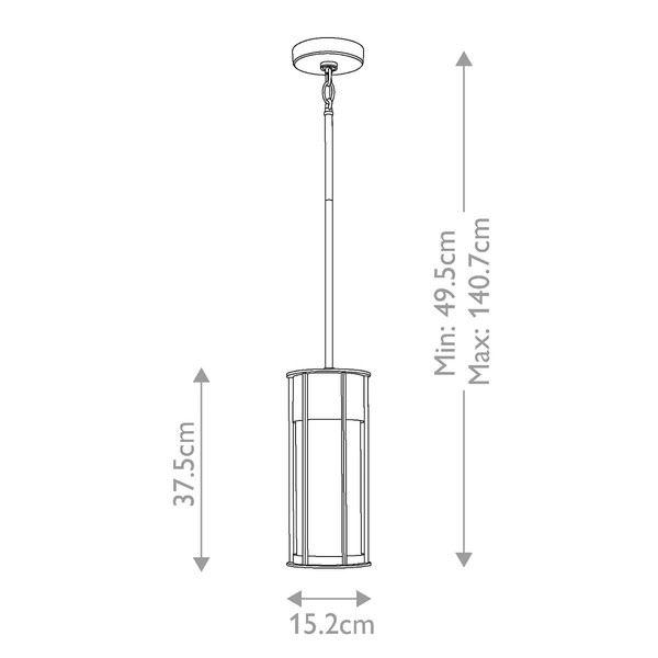 Elstead Camillo Außen-Pendelleuchte E27 Lackiertes Naturmessing IP44