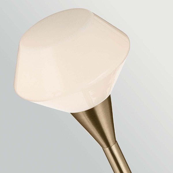 Elstead Cassius LED Pendelleuchte 4-flammig G9 Champagnerbronze Stahl Opalglas 100cm