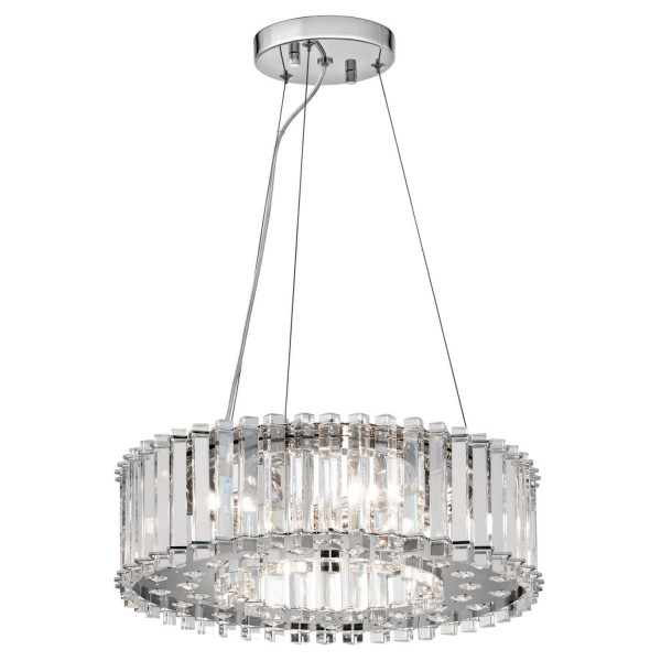 Elstead Crystal Skye LED Hängeleuchte G9 6-fach Chrom