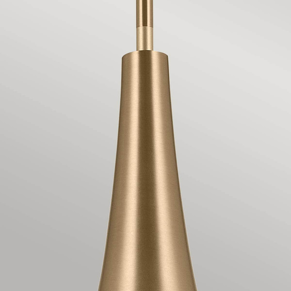 Elstead Deela Pendelleuchte E27  Champagnerbronze Opalglas