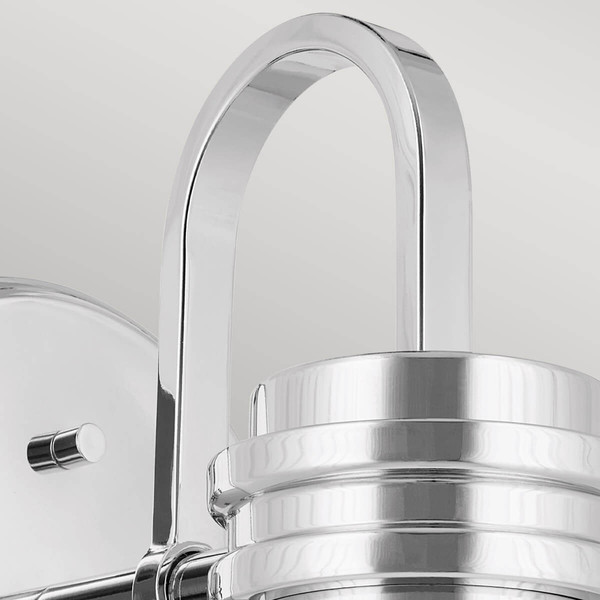 Elstead Farum Wandleuchte G9 Poliertes Chrom Weiß IP44