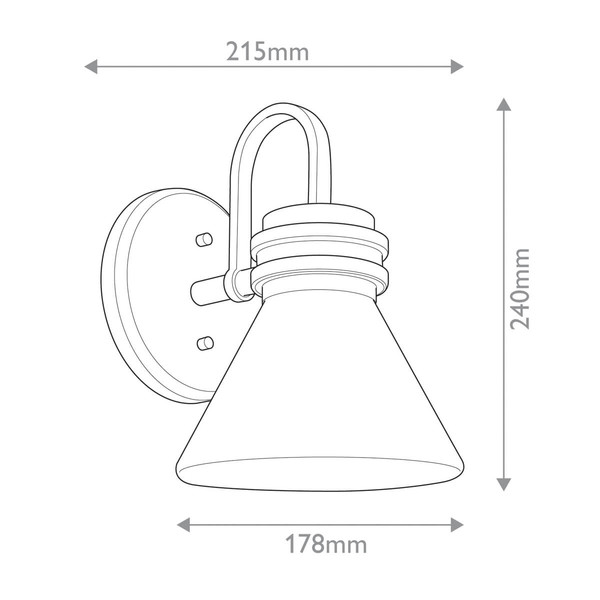 Elstead Farum Wandleuchte G9 Poliertes Chrom Weiß IP44