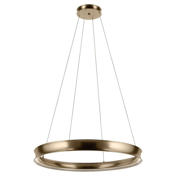 Elstead Larousse LED Pendelleuchte dimmbar warmweiss 110W Champagnerbronze Stahl Ø100cm