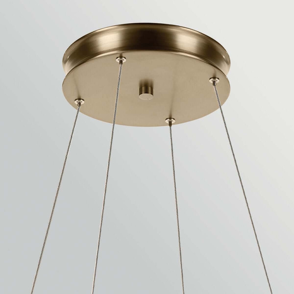 Elstead Larousse LED Pendelleuchte dimmbar warmweiss 110W Champagnerbronze Stahl Ø100cm
