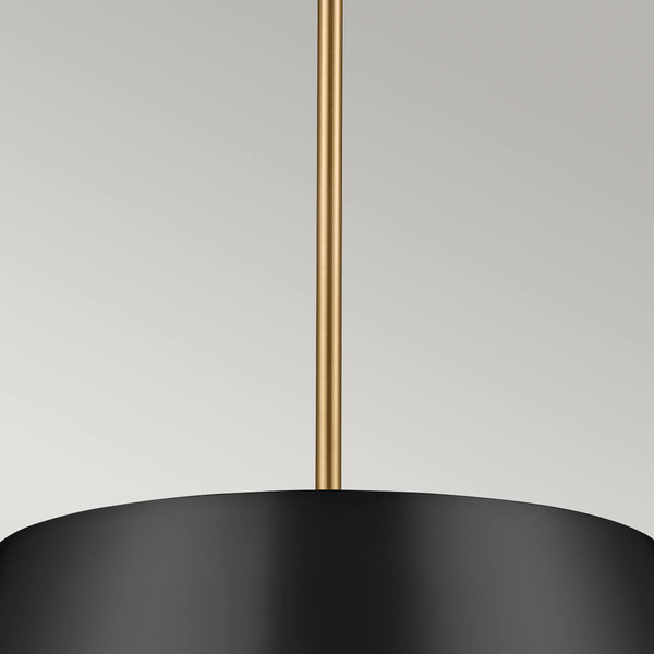 Elstead Luella Pendelleuchte E14 3-fach Schwarz und Messing