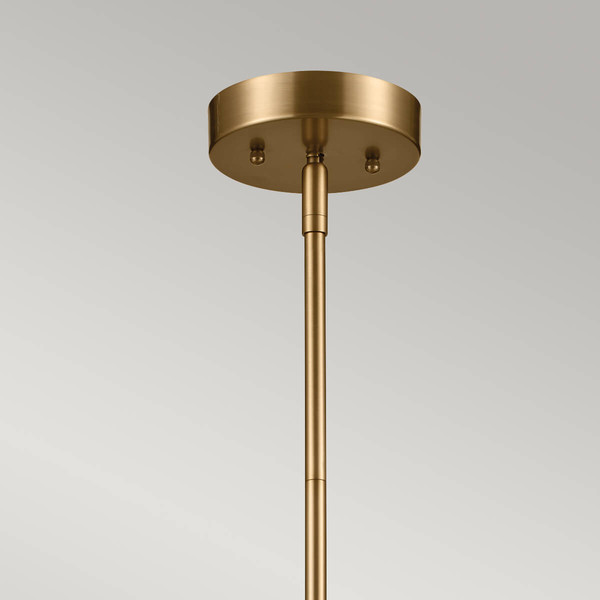 Elstead Luella Pendelleuchte E14 4-fach Schwarz und Messing