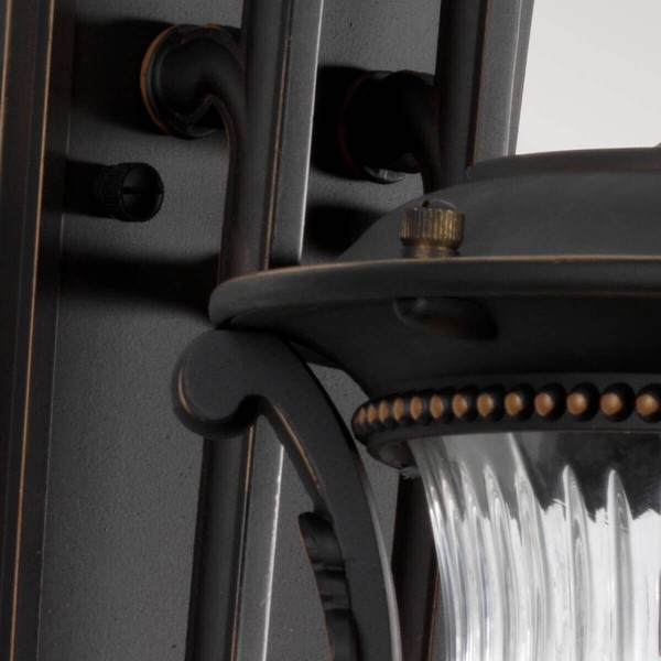 Elstead Luverne Außen-Wandleuchte E27 46cm Rubinierte Bronze IP44