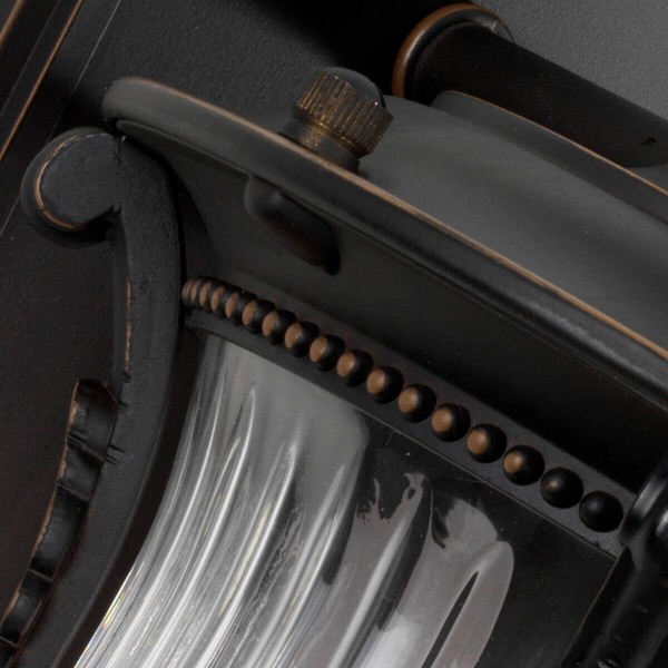 Elstead Luverne Außen-Wandleuchte E27 34cm Rubinierte Bronze IP44