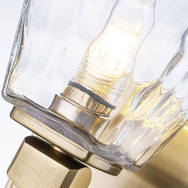 Elstead Marant LED Bad-Wandleuchte G9 IP44 Champagnerbronze Stahl Klarglas 24cm