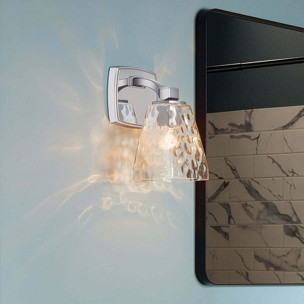 Elstead Marant LED Bad-Wandleuchte G9 IP44 Chrom poliert Stahl Klarglas 24cm