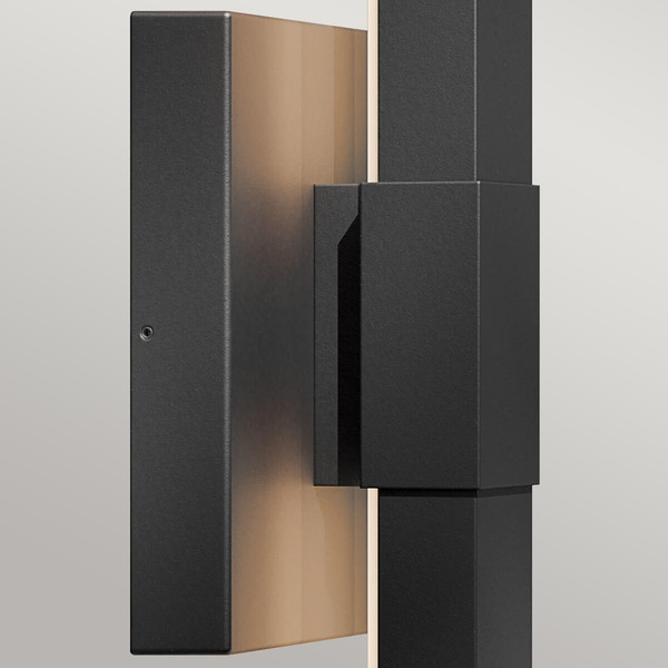 Elstead Nocar LED Außenwandleuchte Strukturiertes Schwarz Schwarz IP44