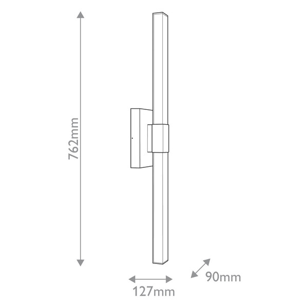 Elstead Nocar LED Außenwandleuchte Strukturiertes Schwarz Schwarz IP44