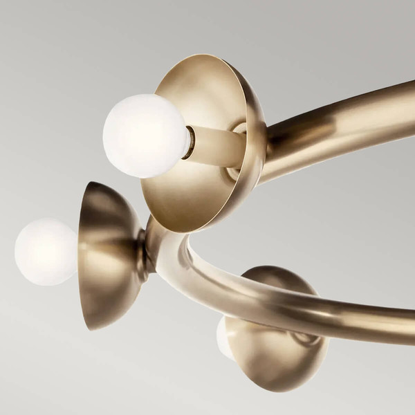 Elstead Palta Pendelleuchte E14 9-fach Champagnerbronze Champagnergold