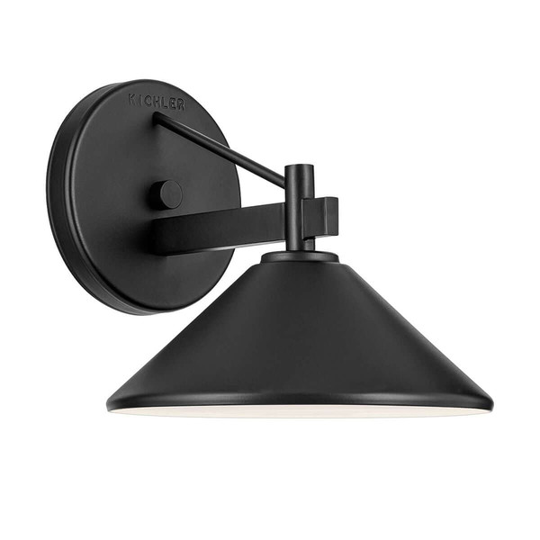 Elstead Ripley Außenwandleuchte E27 IP44 Schwarz Alu 19cm