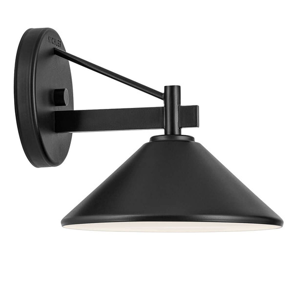 Elstead Ripley Außenwandleuchte E27 IP44 Schwarz Alu 19cm