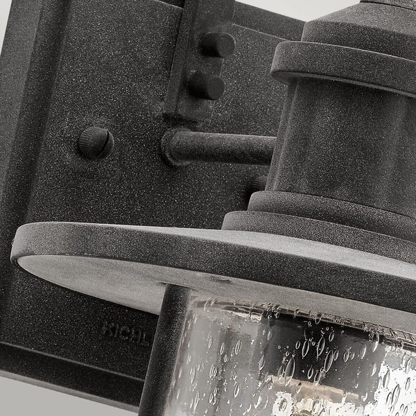 Elstead Riverwood Außen-Wandleuchte E27 36cm Verwittertes Zink IP44