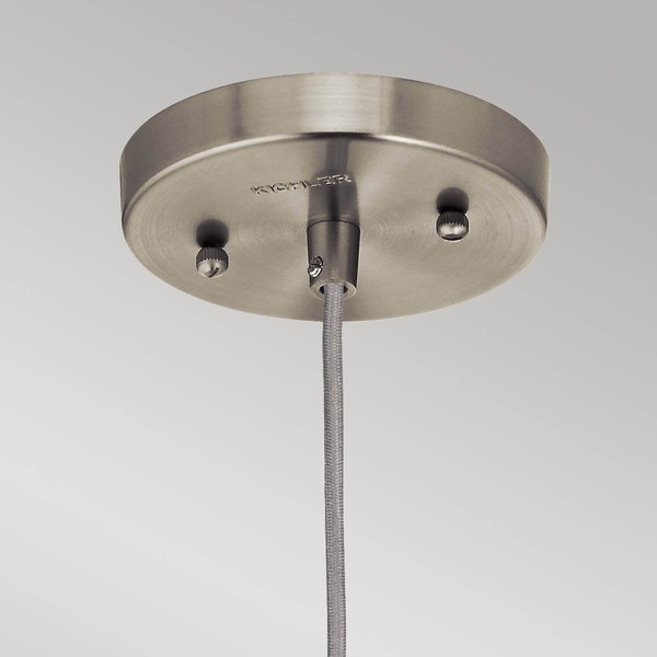 Elstead Riviera Hängeleuchte E27 28cm Nickel gebürstet