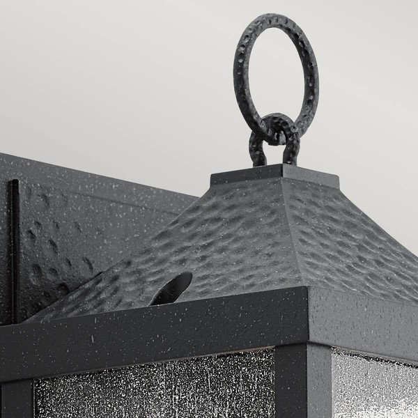 Elstead Springfield Außen-Wandleuchte E27 34cm alt Schwarz IP44