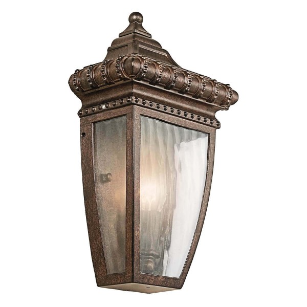 Elstead Venetian Rain Außen-Wandleuchte E14 Gebürstete Bronze IP44