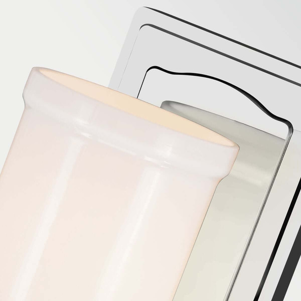 Elstead Vetivene LED Bad-Wandleuchte G9 IP44 Chrom poliert Stahl Opalglas 31cm