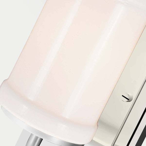 Elstead Vetivene LED Bad-Wandleuchte G9 IP44 Chrom poliert Stahl Opalglas 31cm