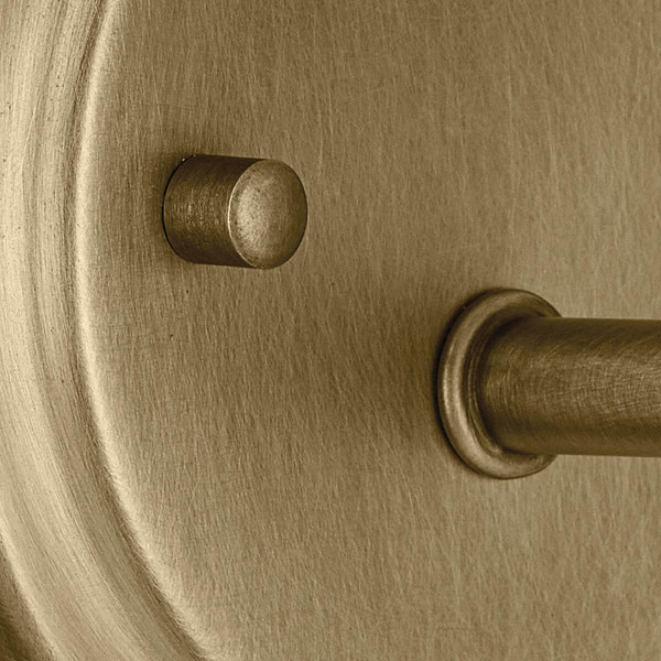 Elstead Winslow Wandleuchte E27 Naturmessing Glas mit Luftbläschen