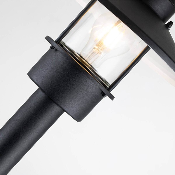 Elstead Klampenborg Außen-Stehleuchte E27 102cm Schwarz IP44