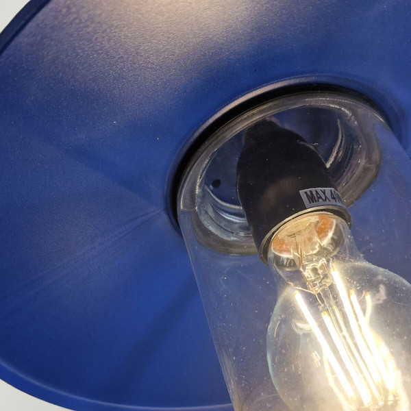 Elstead Klampenborg Außenwandleuchte E27 Marineblau IP44 Anti-Meerwasser