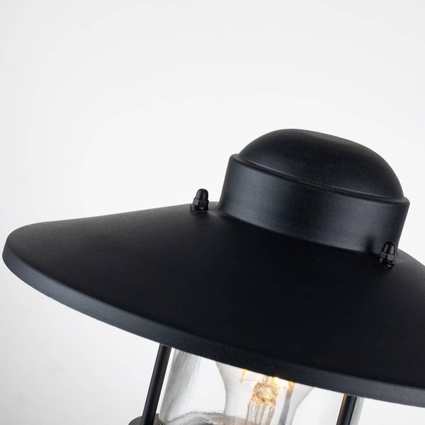 Elstead Klampenborg Außen-Stehleuchte E27 32cm Schwarz IP44