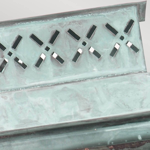 Elstead Lambeth Palace Außen-Wandleuchte E27 Grünspan IP44