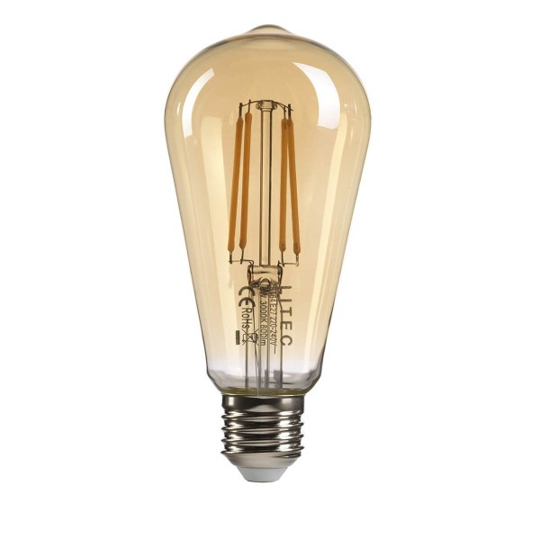 Elstead LED Lamps Leuchtmittel E27 Bernsteinfarbenes Glas