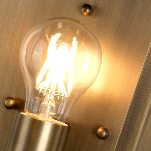 Elstead Mansion House Außen-Wandleuchte E27 Gealtertes Messing IP44