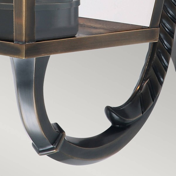 Elstead Mansion House Außen-Wandleuchte E14 3-fach Gealtertes Messing IP44