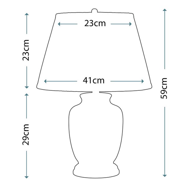 Elstead Morris Tischleuchte E27 59cm Gold und Schwarz Creme, Made in UK
