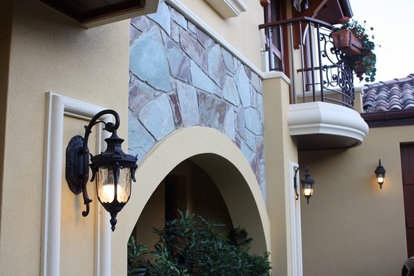 Elstead Philadelphia Außen-Wandleuchte E27 43cm Down Alte Bronze IP44