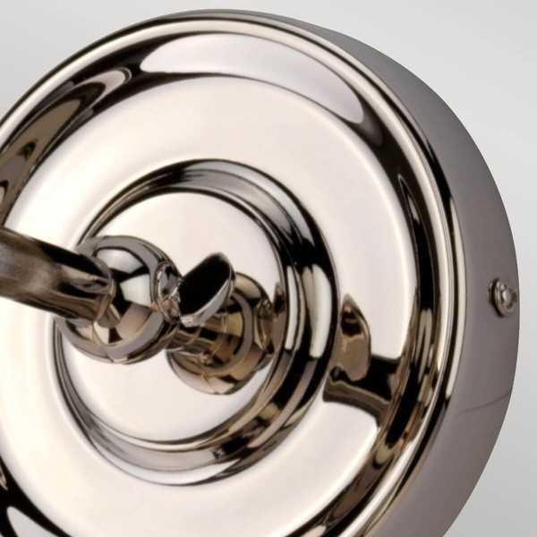 Elstead Provence Wandleuchte E27 28cm Poliertes Nickel