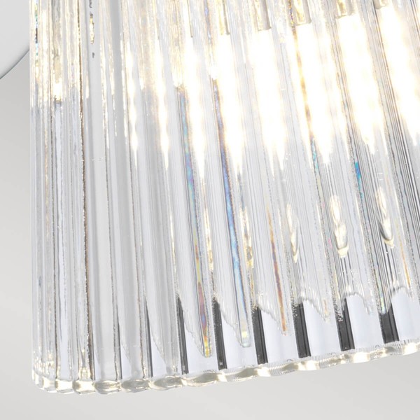 Elstead Addison LED Wandleuchte G9 Poliertes Chrom Klar IP44